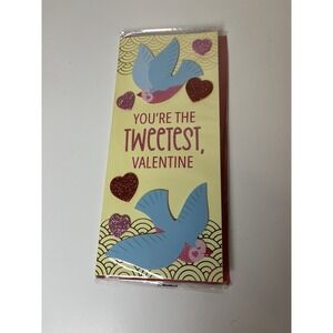 Handmade Valentine Card "You're the Tweetest" 4x9 w/ Envelope NEW